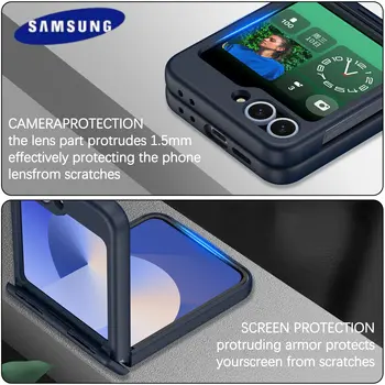 Luxusní originální pouzdro na telefon pro Samsung Galaxy Z Flip 6 5 4 3 s magnetickým nabíjecím kroužkem MagSafe s nárazuvzdorným pantem 10 nejlepší prodej otočení zásobníku - №5