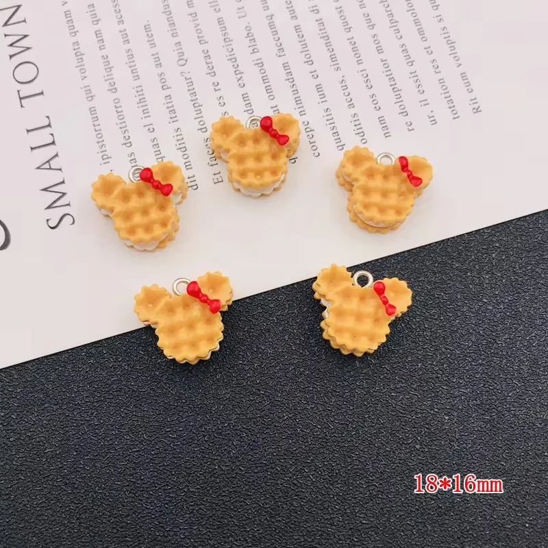 10pcs Hot Selling Resin Donut Charm Mouse Pendant for Keychain, Earring, Scrapbooking, DIY Making, Necklace
