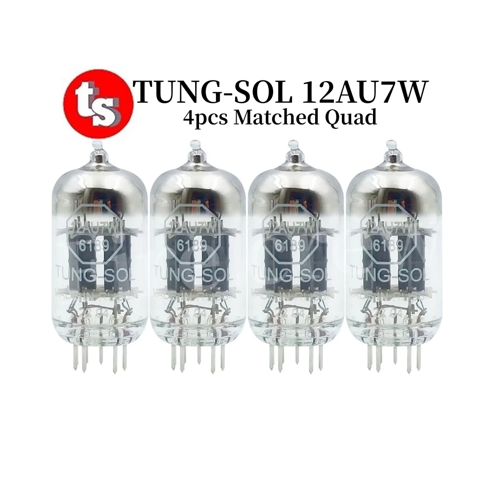 TUNG-SOL Vacuum Tube 12AU7W 6189 Replace ECC82 12AU7 B749 ECC802 E82CC 5814 B329 HIFI Audio Valve Electron Tube Amp Matched Quad