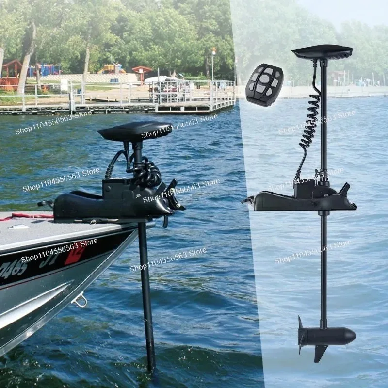 

55lbs Electric Outboard Motor with Wireless Remote & Foot Control