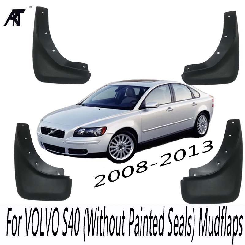 

Car Mud Flaps For VOLVO S40 (Without Painted Seals) Mudflaps Splash Guards Flap Mudguards Fender 2008 2009 2010 2011 2012 2013