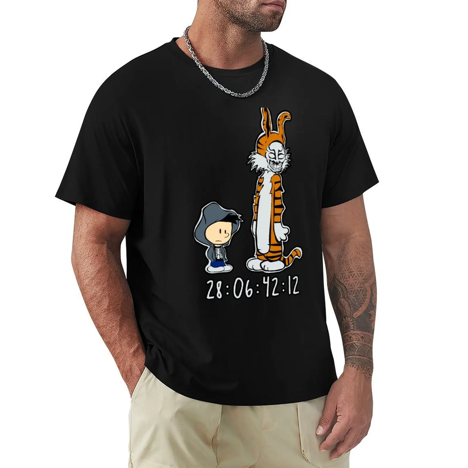 

Calvin Darko Frank the Bunny Parody T-Shirt man clothes vintage t shirts Louboutins kawaii clothes slim fit t shirts for men