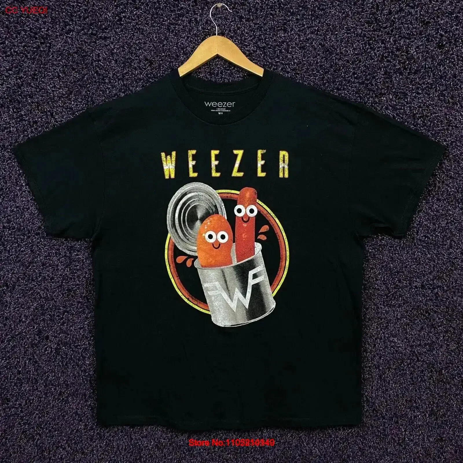 Weezer Pork and Beans T Shirt size extra large vintage Washed Stylish Top For Everyday Wear designer clothes Stretched vintage