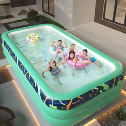 2.1~3m Swimming Pool for Family Large Outdoor Foldable Storage Inflatable Swimming Pool Children and Babies Play Swimming Pool