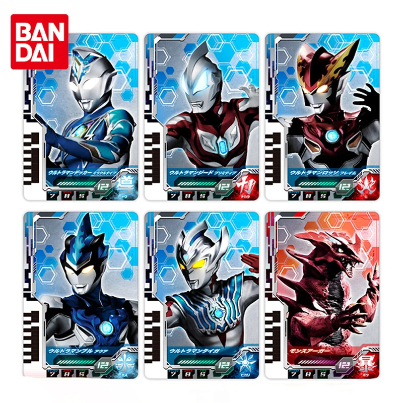 Bandai Original Ultraman Decker Ultra Dimension Card Transformer 02 03 Anime Action Figures Toys Boys Girl Childs Gift