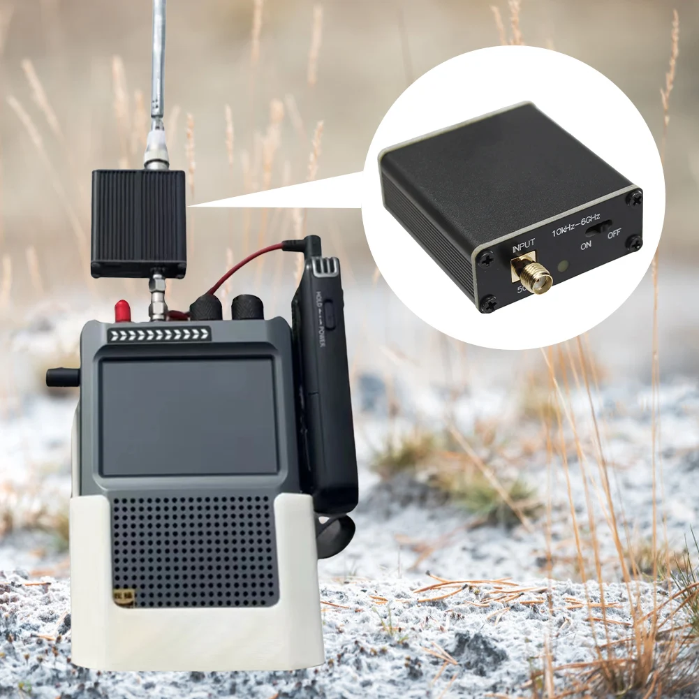 10k-6GHz Full Band Power Preamplifier with SMA Female Connector Low Noise Gain Block Amplifier RF Amplifier Module for RF & SDR