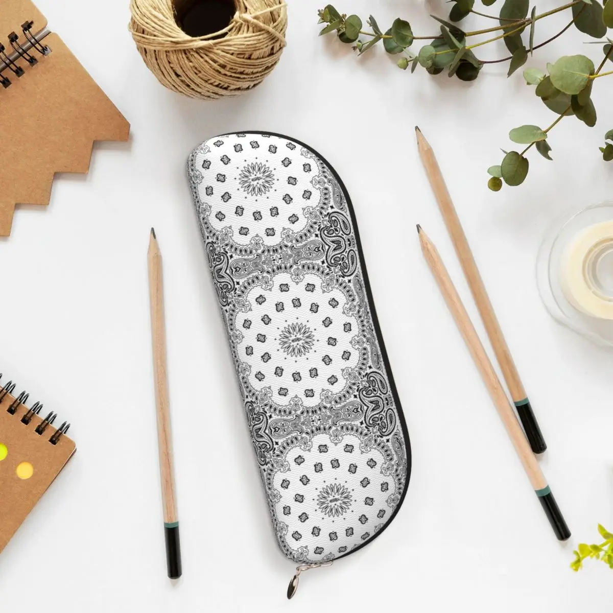 Бандана на заказ, белый пенал, пенал для хранения канцелярских принадлежностей, большая коробка для ручек, сумка-карандаш для подарков Studen