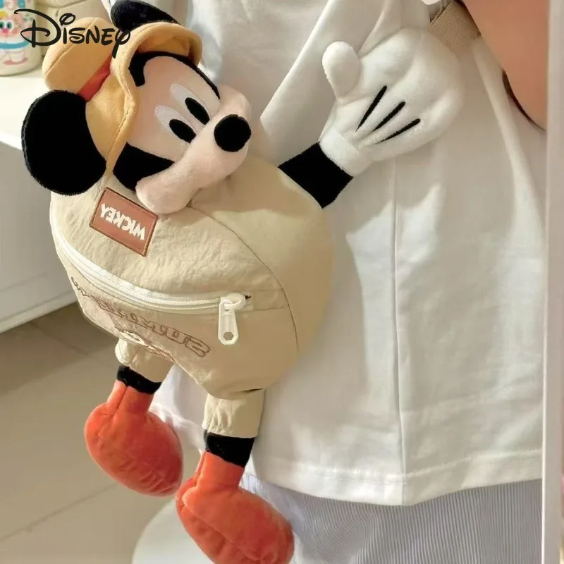

Disney Mickey Happy Camping Theme Crossbody Bag Perfect for Birthday Gift 2025 New Shoulder Bag Outdoor Travel Backpack