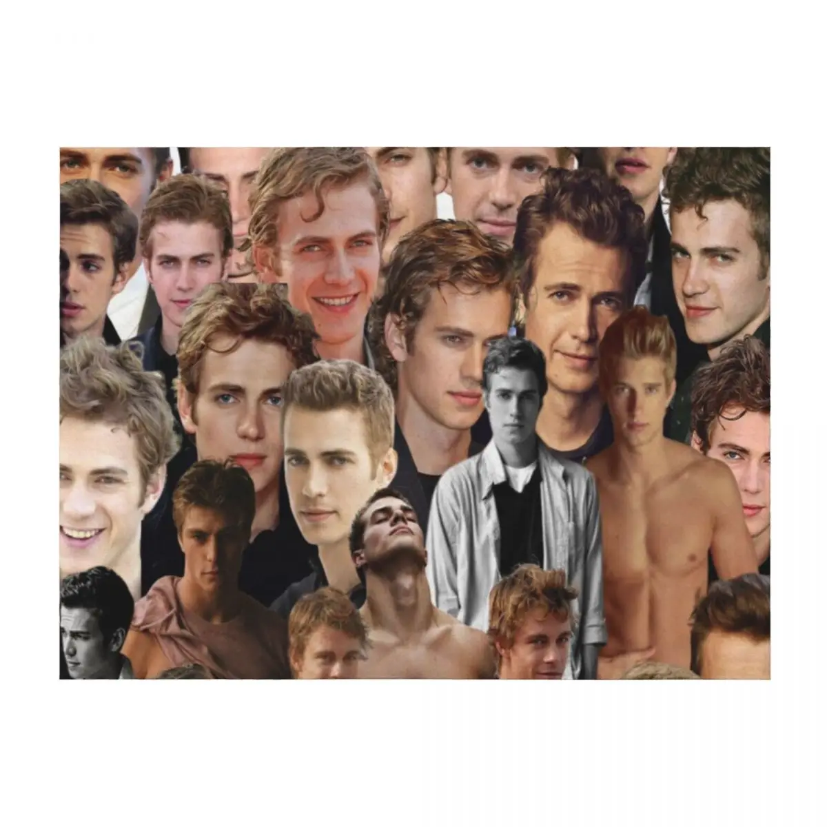 

Hayden Christensen Collage Throw Blanket Thins Kid'S Luxury Throw Custom Blankets