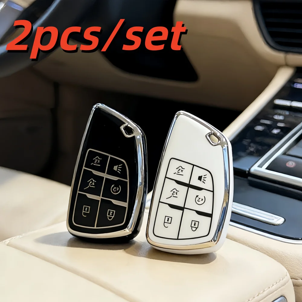 2 Fundas para Llaves de Coche para Buick ENVISION S Plus Avenir, para Chevrolet Tahoe Suburban, para GMC Yukon 2020 2021