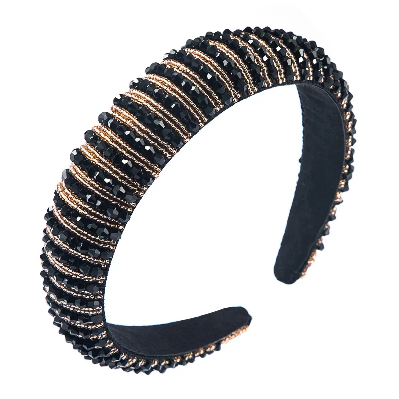 Luxury Beads Hairbands For Women Girls Headwear Fashion Handmade Headbands Female Hair bands Head Hoop Hair Accessories