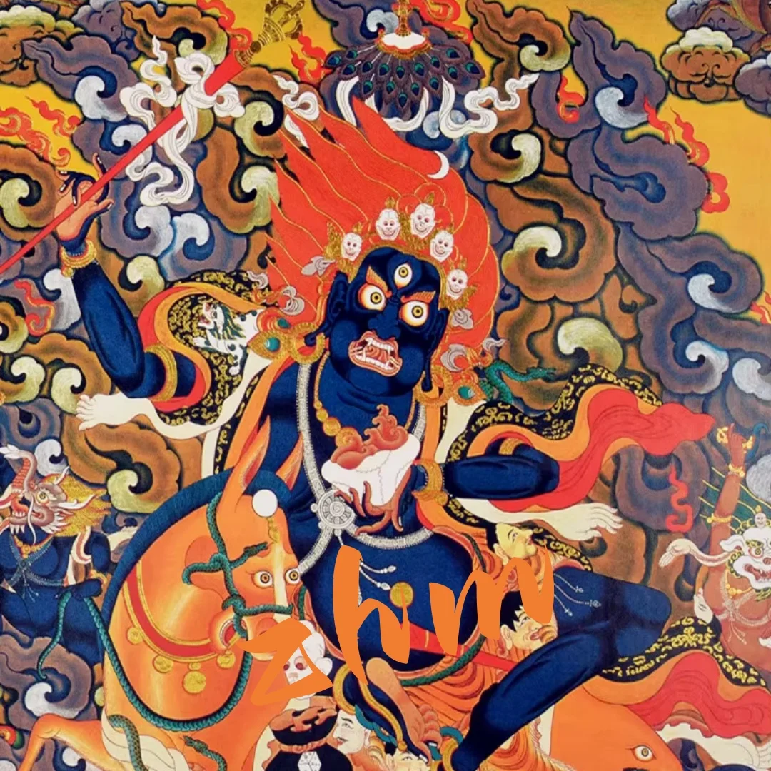 Tibetan Gild Buddhist Buddha Statue of the Blessed Heavenly Mother Fengshui Wall Hanging Decorate Thangka for Home/Office/Altar view 3