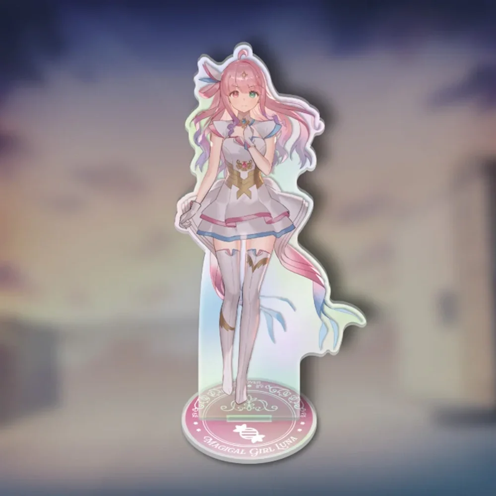 Anime Magical Girl Holowitches! 15Cm Acrylic Standee Set, Shirakami Fubuki, Halloween Gift, Desktop Collectible, Keychain