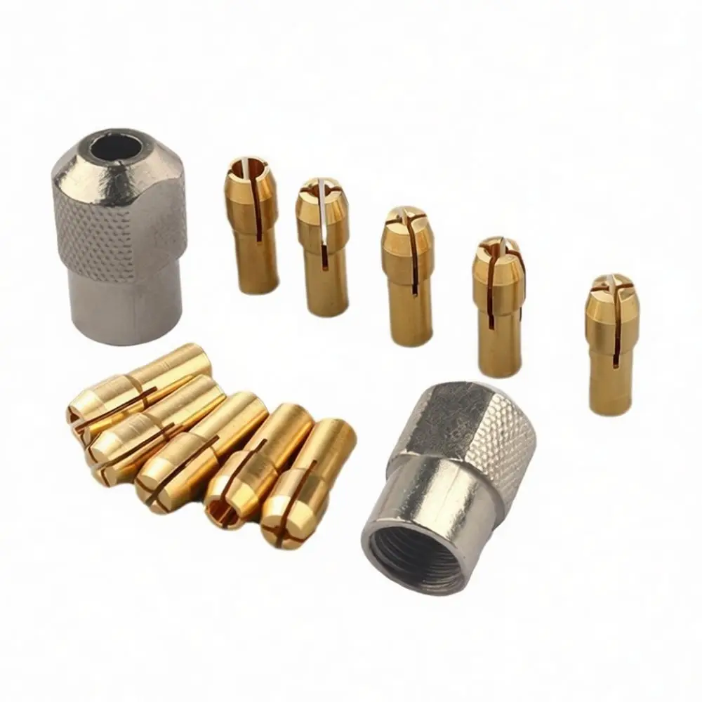 High Performance Copper Collet For For Yanlijia Small Motor Electric Grinder Tool Accessory Nut Drill Bit Holder