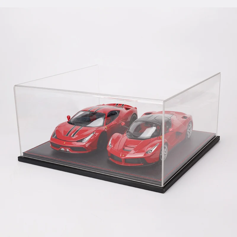 1/18 Two Parking Spaces Acrylic Display Diecast Model Car Show Unto Them Box Cover Dust Cover