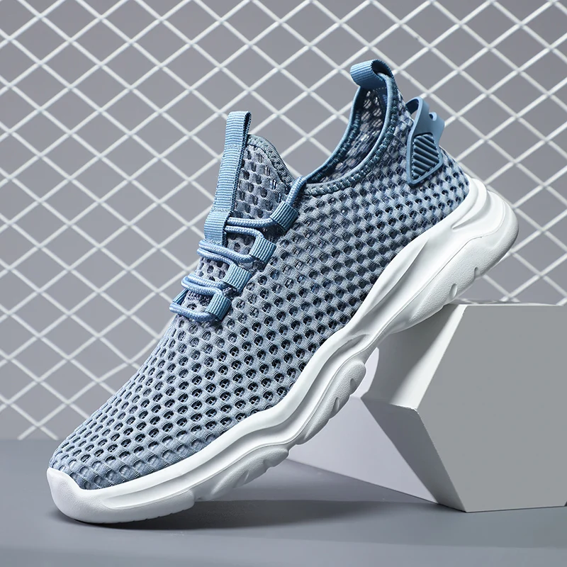 

YRZL New Mens Outdoor Walking Shoes Breathable Lightweight Non Slip Flats Sole Running Shoes for Male Comforatble Men's Shoes