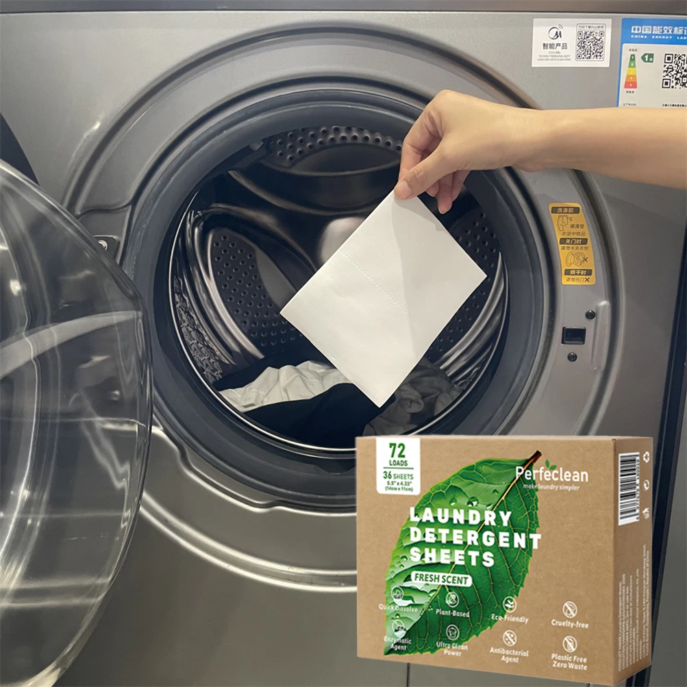 OEM ODM Customized Eco-Friendly Laundry Detergent Sheets Strips with Nature Fragrance Durable Odorless for Effective Cleaning