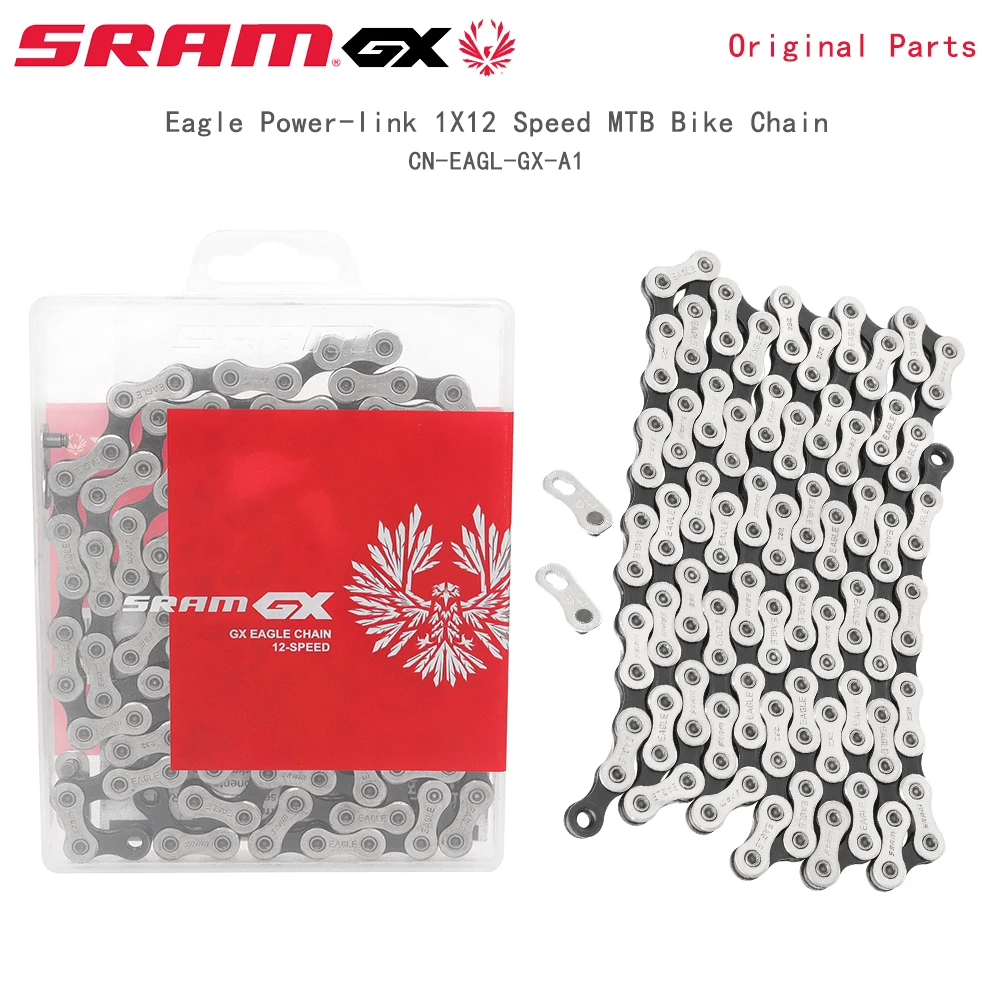 

SRAM GX Bike Chain for MTB Bike 126links Power-links Silvery-black Eagle Power 12 Speed Chains Original Parts