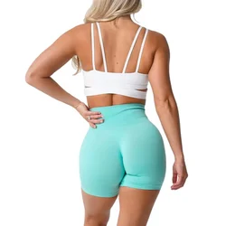 Nvgtn-pantalones cortos profesionales sin costuras para mujer, Shorts de LICRA para Fitness, elásticos, transpirables, levantamiento de cadera, deportes de ocio, correr