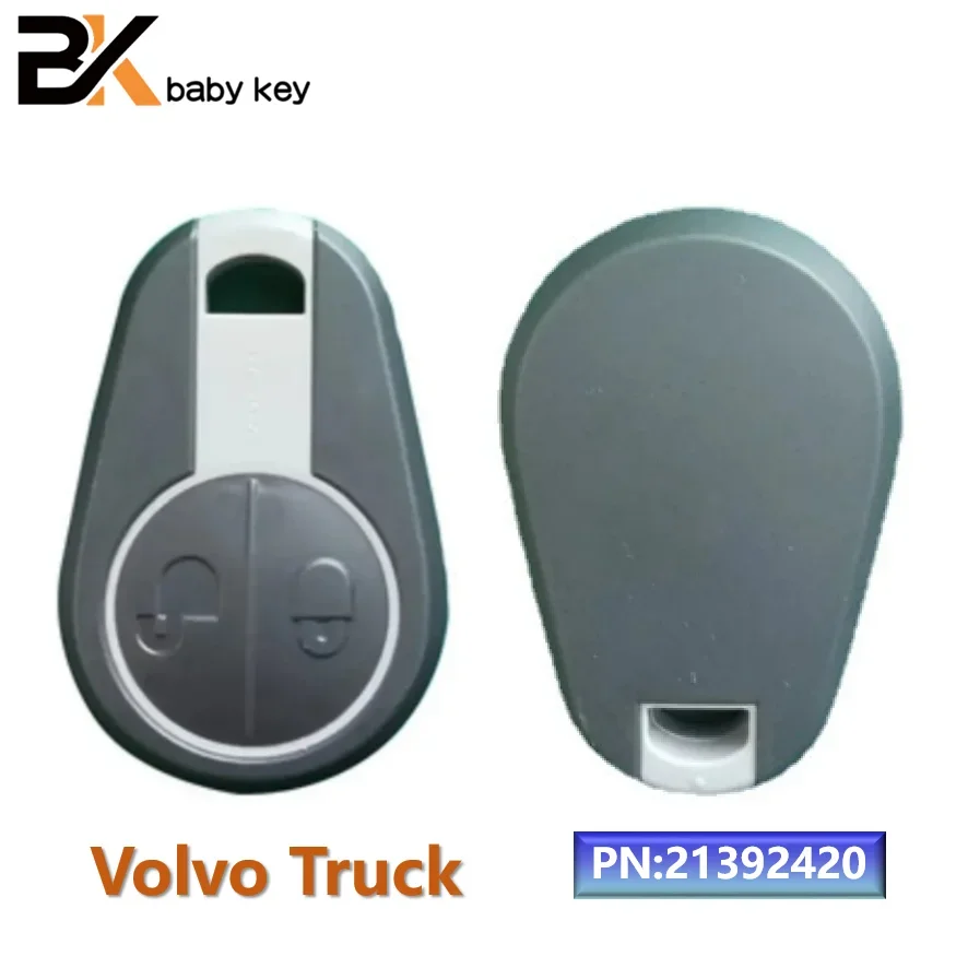 

BB Key Shell Case Replacement for Volvo Truck 630 780 880 Evro 5 Euro 5 VNL VNM FM FH VN FL PN:21392420 2 Buttons Remote Car Key