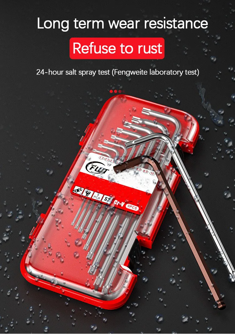 An Allen wrench set T-extended high hardness family car repair no problem in the work of a good assistant image 4