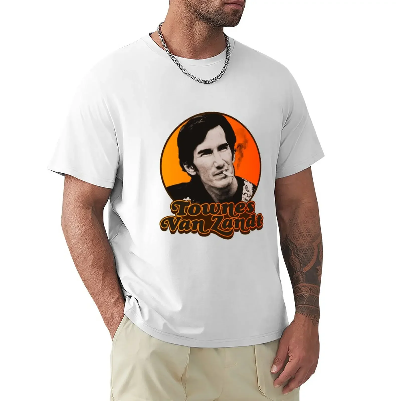 townes van zandt T-Shirt customs korean fashion quick drying Men's clothing