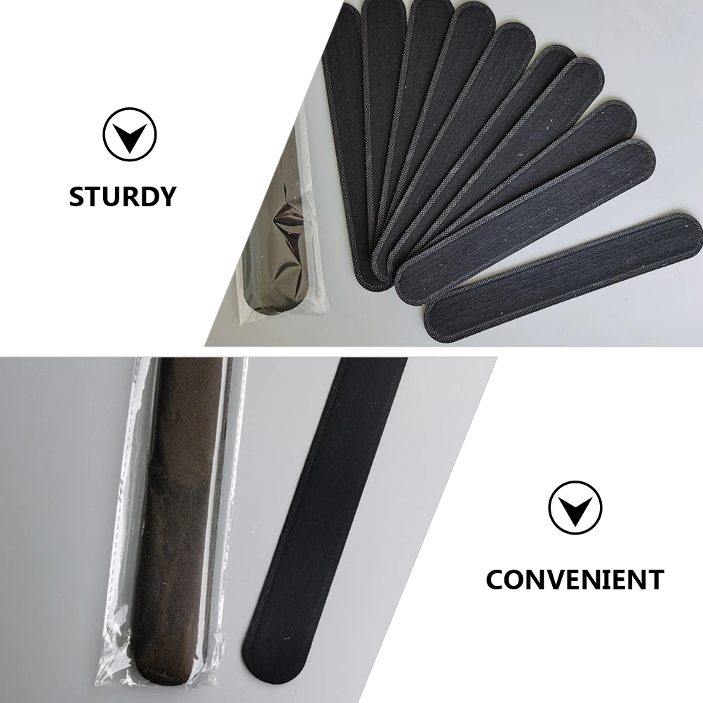 

20 Pcs Hat Sweat Pad Black Dust Free Disposable Sweatb s Non Woven Collar Absorbing Sheets Anti Sweat Helmets Labor