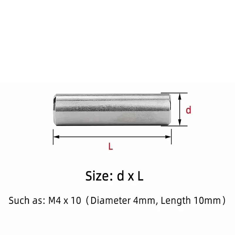 M2 M2.5 M3 M4 GR15 Bearing Steel Cylindrical Locating Dowel Pins High Hardened Locat Fixed Parallel Pin HRC58-62