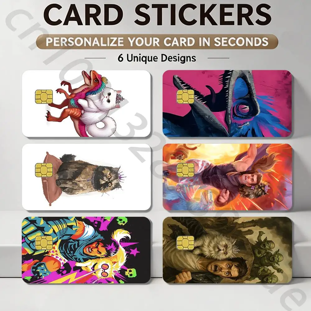 D-Dungeon Crawler Carl Credit Card Skin Stickers for Bank Card Bus Metro Card Sticker Waterproof Women Gift