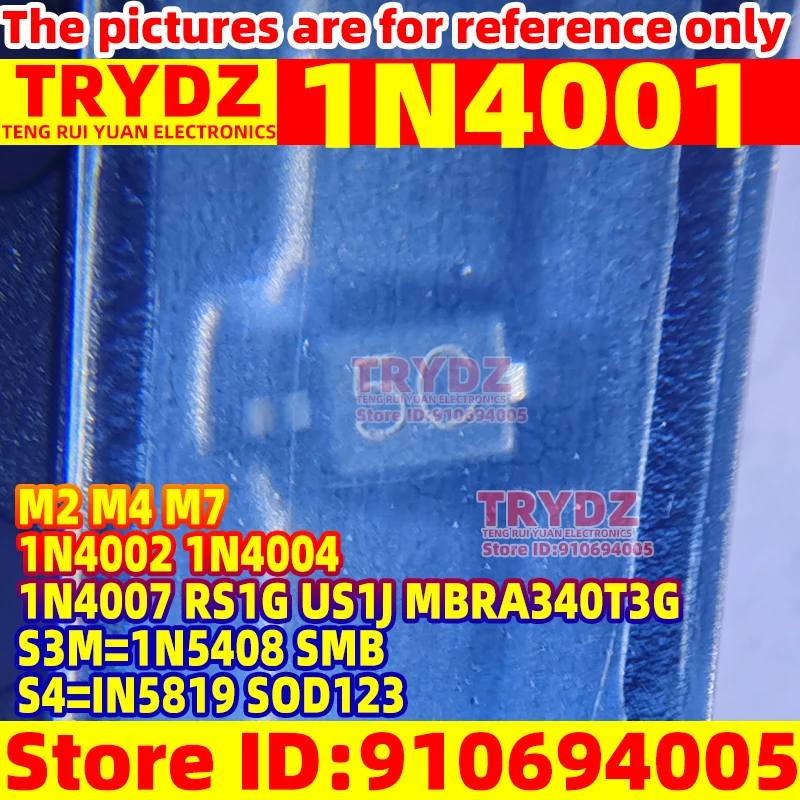 50/20Pcs M1=1N4001 …