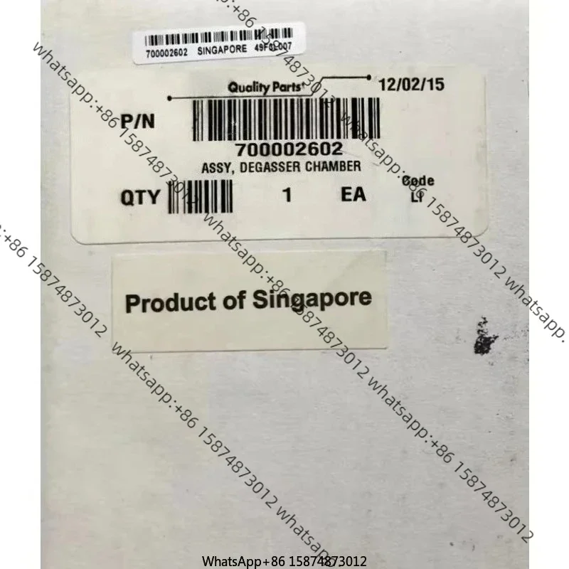 

For Wa ters UPLC Deg assing Chamber Bag 700002602 Brand New Unused 49F3L007 1 Piece