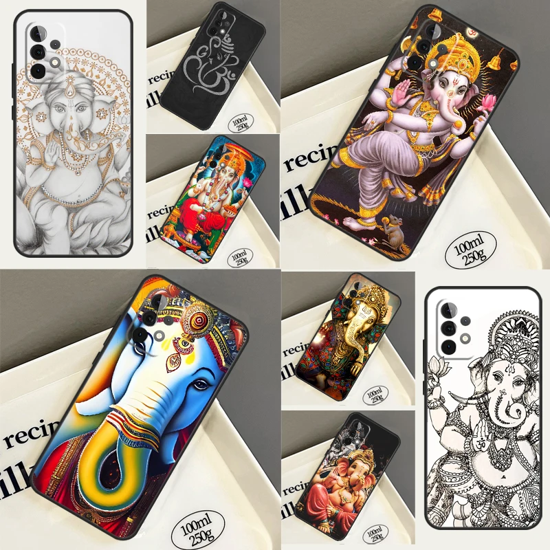 Ganesh Elephant God Funda For Samsung Galaxy A34 A54 A14 A13 A33 A53 A12 A22 A32 A52 A72 A50 A70 A71 A51 Case