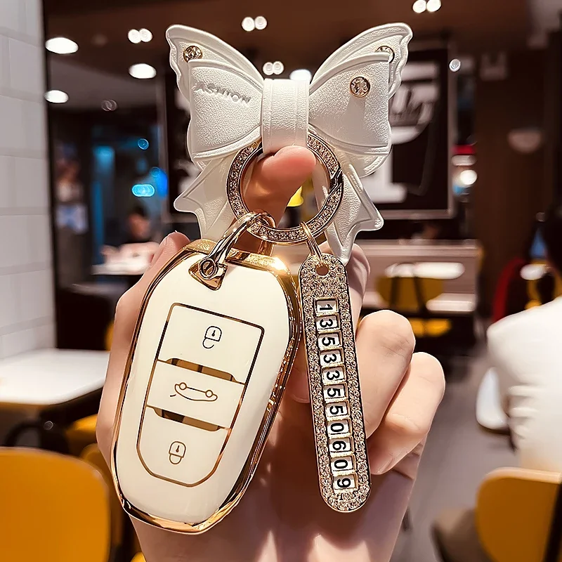 

Car Remote Key Case Cover Protect Shell For Peugeot 2008 3008 4008 5008 308 408 508 Citroen C1 C2 C4 C6 C3-XR Picasso Grand DS3