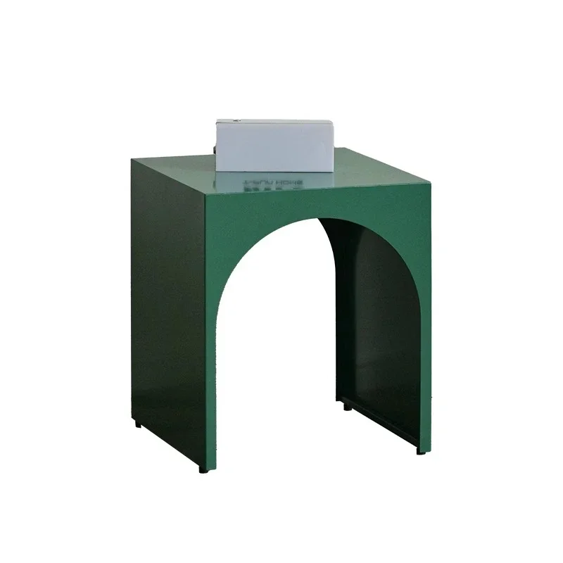 

Living room sofa side mini coffee small apartment creative wrought iron side art bedside table