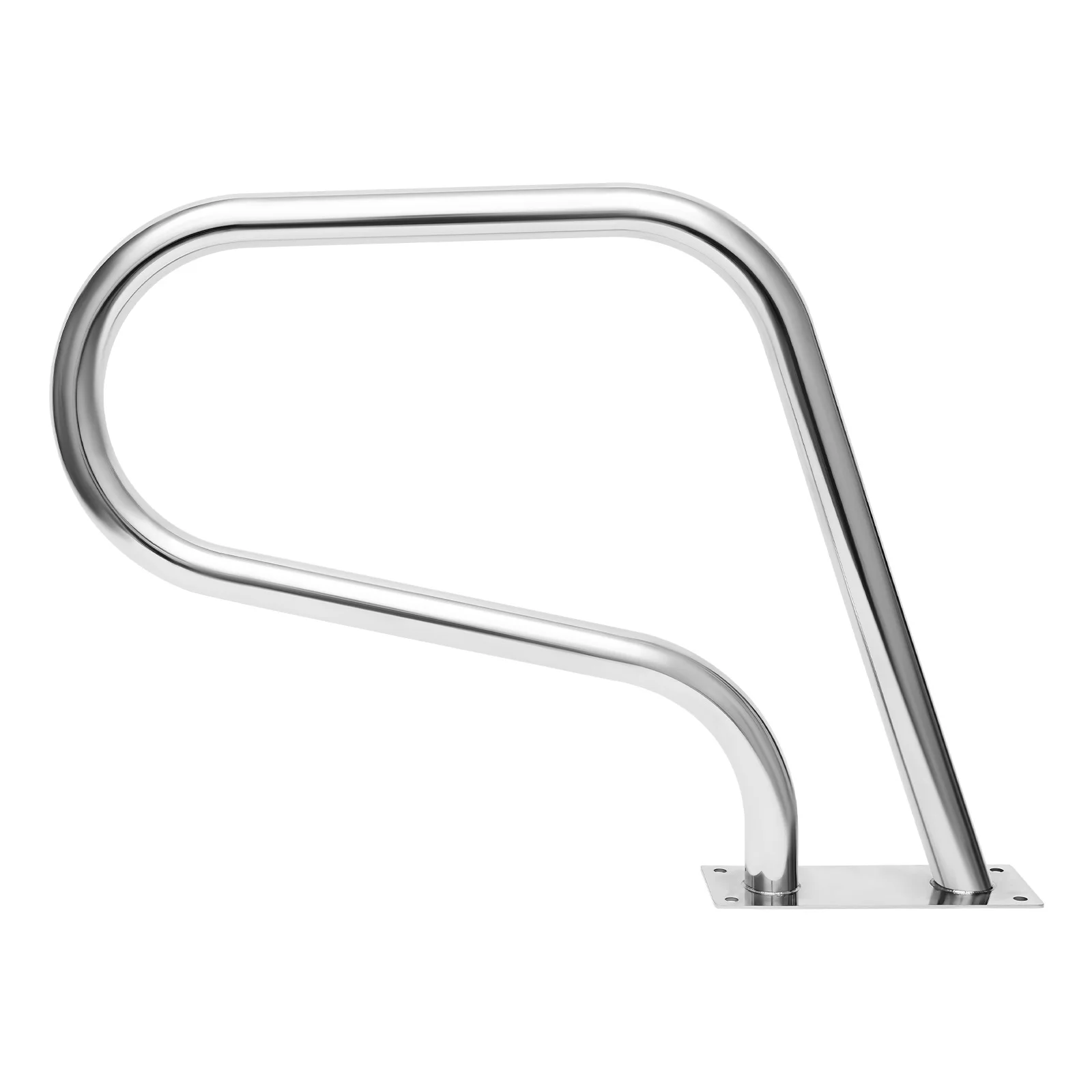 Pool Rail Pool Railing Stainless Steel 264.55 LBS Load Capacity Silver Rustproof Pool Handrail Humanized Swimming Pool Handrail