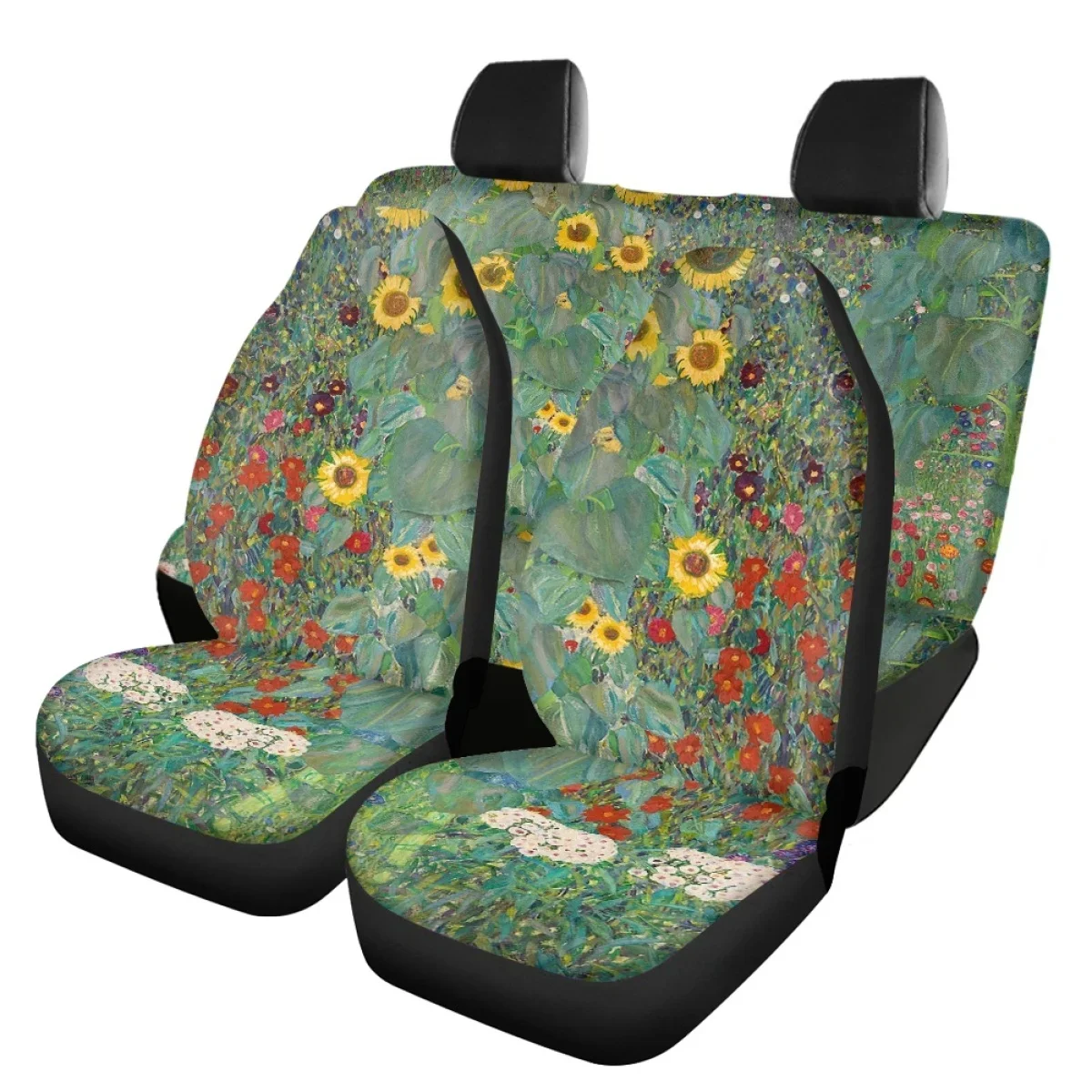 Gustav Klimt Flower Garden Car Seat Cover Fit Most of Auto Heavy-Duty Nonslip Car Seat Covers Accessories Interior Decoration