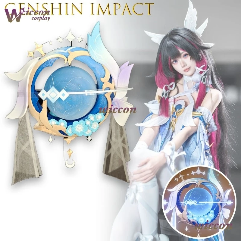 

Kosplay Genshin Impact Columbina Damselette Night Veil Catalyst Cosplay Prop With LED Light Damselette Nocturne The Veil‌
