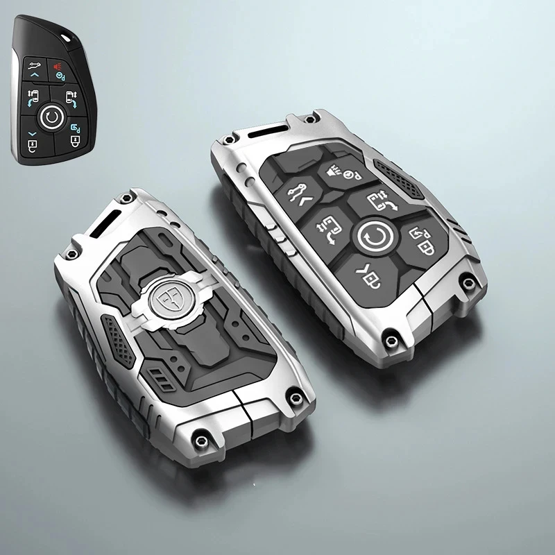 For GMC pickup trucks with 4 , 5 , 6 ，7 buttons key Buick Enclave S alloy Car Key Cover Case auto Accessories