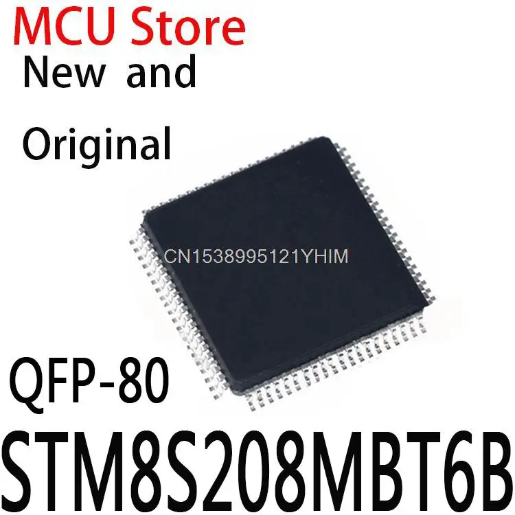 

10PCS New and Original STM8S208 MBT6B QFP80 IC MCU 8BIT 128KB FLASH 80LQFP STM8S208MBT6B