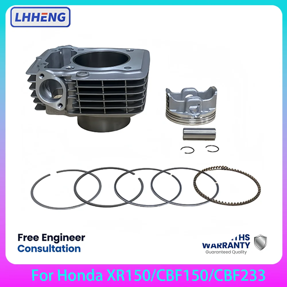 Cylinder Piston Kit For Honda XR150 CBF150 CBF233 70mm Big Bore 233cc Top End Rebuild 12100-KRH-650