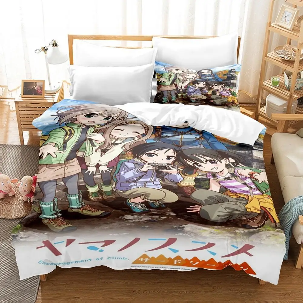 3d Print Anime Encouragement of Climb Bedding Set Single Twin Full Queen King Size Bed Set Adult Kid Bedroom Duvet cover Sets