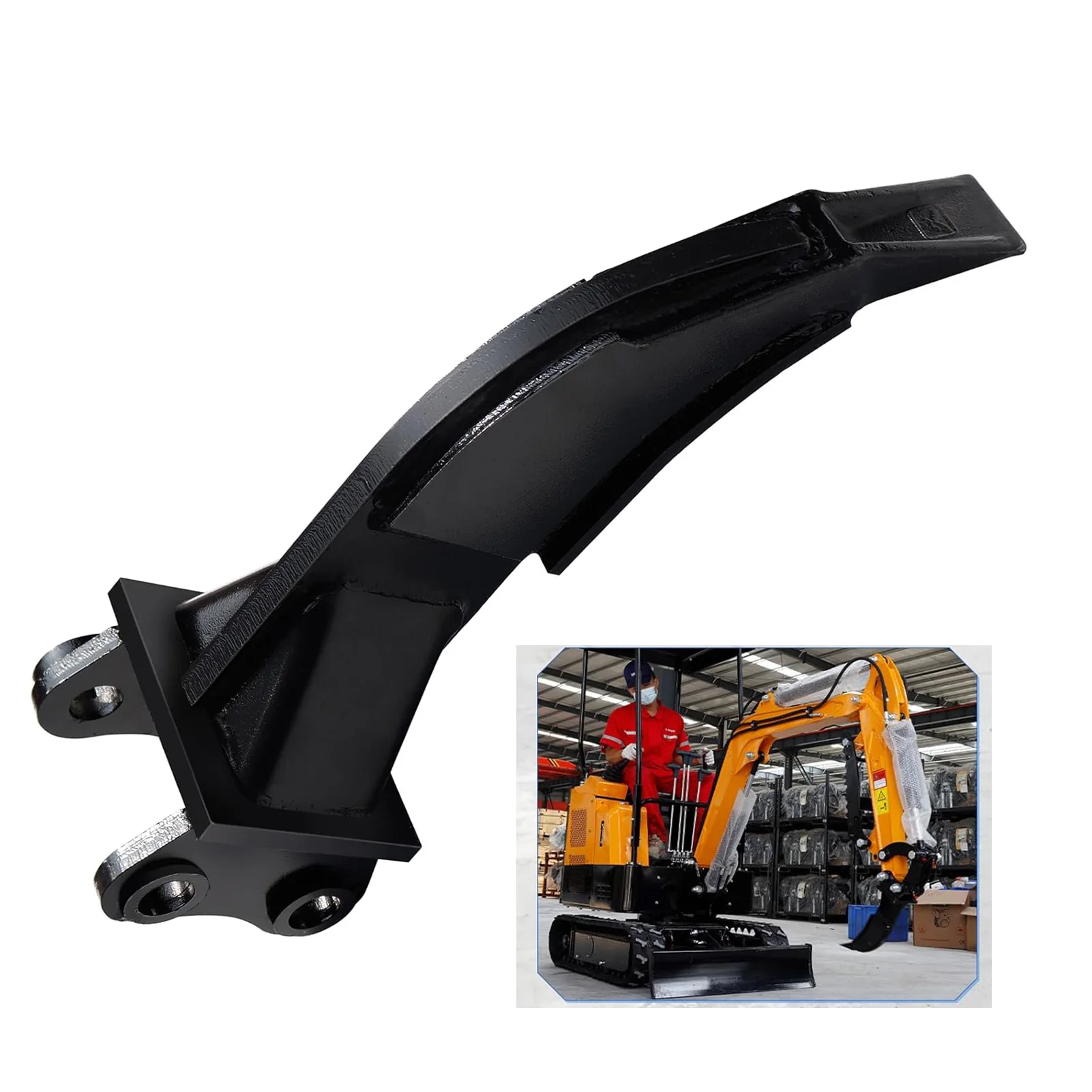 Aksesori Ekskavator Mini Ripper Baja Paduan 0,98 Inci Diameter Lubang 3,54 Inci Rentang Lampiran Ripper Ekskavator Mini