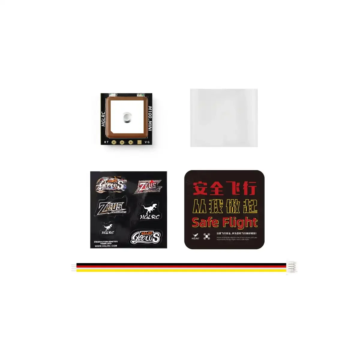 HGLRC M100 Mini GPS Module M10 Chip 10Hz UBLOX 72CH Ceramic Antenna For 2-7 Inch FPV Racing Long Range RC Drone DIY Parts Kit view 6