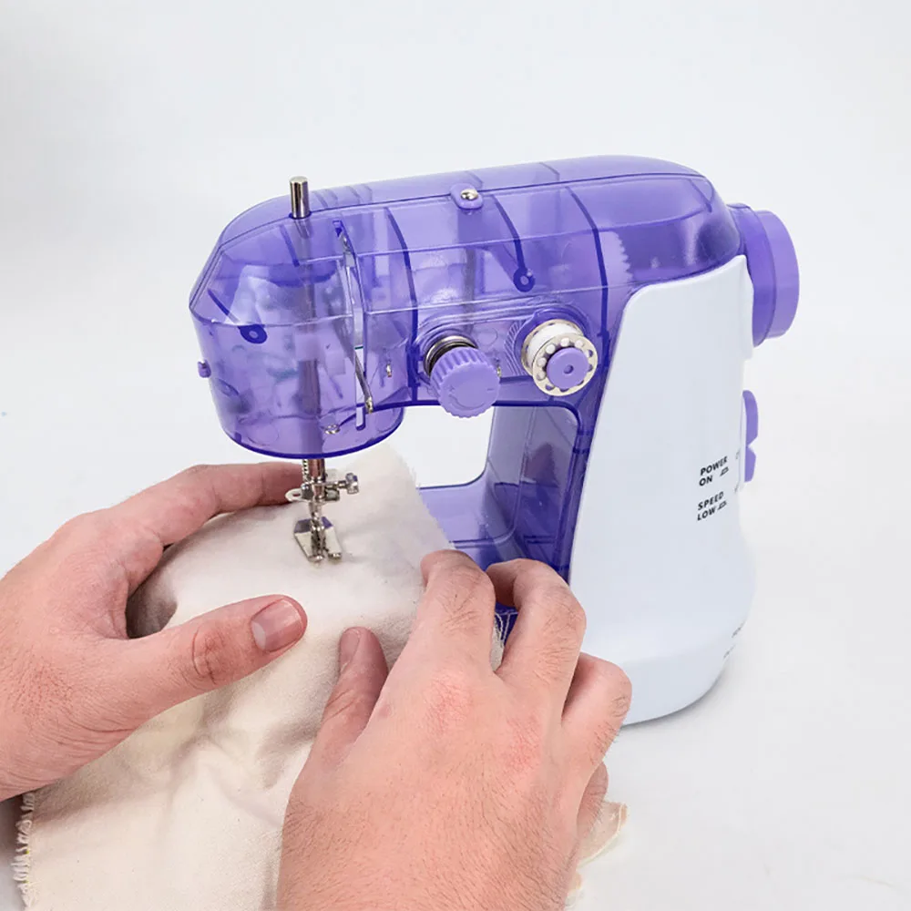 Portable Electric Sewing Machines Household Sewing Machine with Light and Speed Control for Beginner DIY Home Sewing Accessories