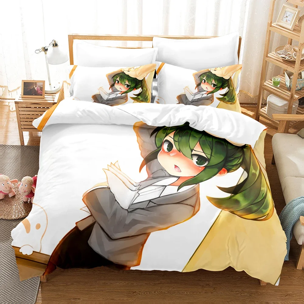 

3D Printed Anime My Senpai Is Annoying Bedding Set Duvet Cover Double Twin Full Queen King Adult Kids Bedclothes Quilt Cover