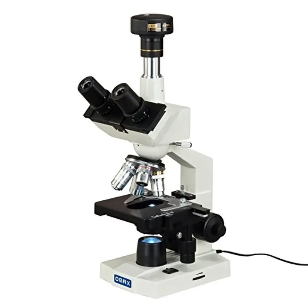 Trinocular Digital Compound Microscope 40X-2500X with 5 MP Camera and Mechanical Stage