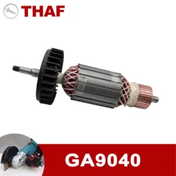 AC 220V 240V GA9040 Armature Rotor For MAKITA Angle Grinder Spare Parts Grinder 518762-1
