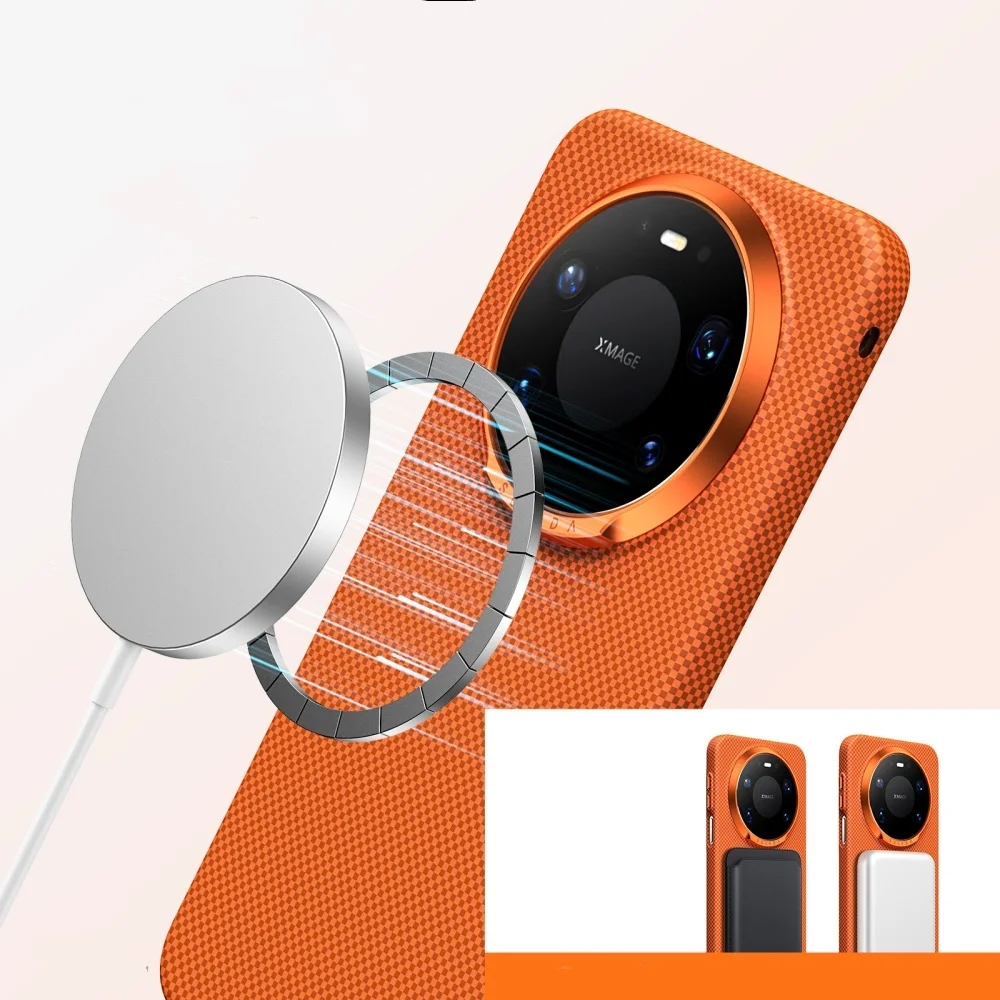 

Тонкий чехол для ПК с рисунком арамидного волокна для Huawei Mate80 Pro Max Mate80 Skin-Feel Cover