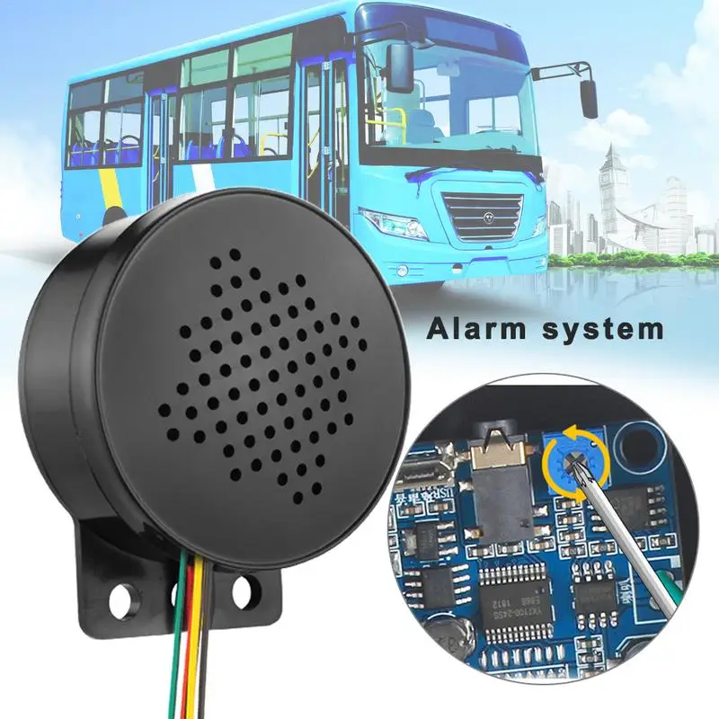 New Car Start Voice Custom Customized Voice Passengers Reminder 4-Channel 12-24V Voice Speaker Alarm Horn Reverse Siren Buzzer