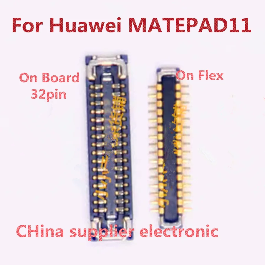 10pcs-200pcs For Huawei MATEPAD11 charging base DBR-W10 inline base motherboard tail plug small board cable interface 32 pins